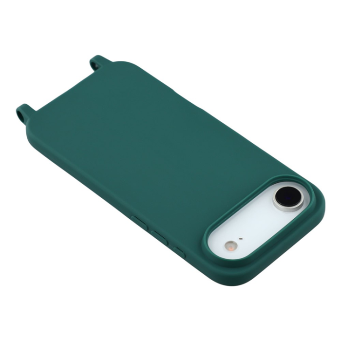 A-One Brand - iPhone 17 Air Mobilskal TPU med Hål för Rem - Mörkgrön