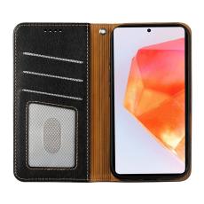 OEM - Samsung Galaxy A37 Fodral RFID Skydd Konstl&auml;der - Svart