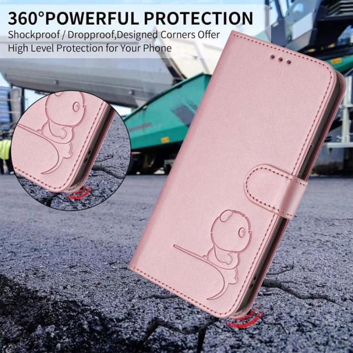 OEM - Samsung Galaxy A37 Plånboksfodral RFID Skydd Konstläder - Rosa