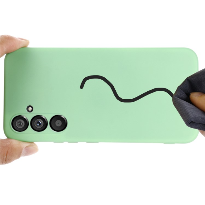 UTGATT - Galaxy A34 5G Mobilskal Liquid Silicone - Grön