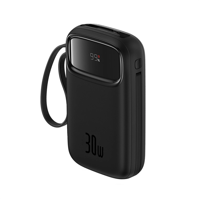 BASEUS - Baseus Powerbank 10000 mAh 30W USB-C QPow 2 - Svart