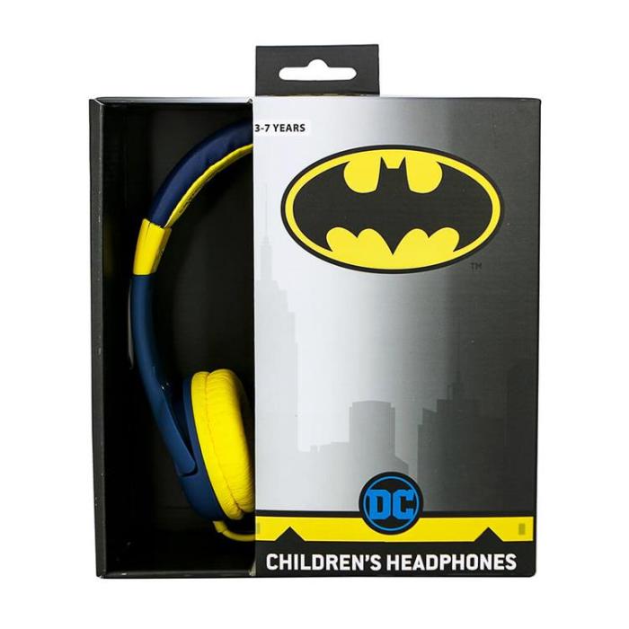 BATMAN - BATMAN Hörlurar Junior On-Ear 85dB Batlogo - Blå