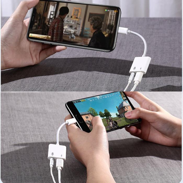 UTGATT - Joyroom Universal Lightning Adapter 3.5 mm minijack - Vit