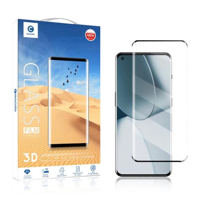 Mocolo - Mocolo OnePlus 10 Pro 5G Härdat Glas Skärmskydd HD Full Glue 3D - Svart