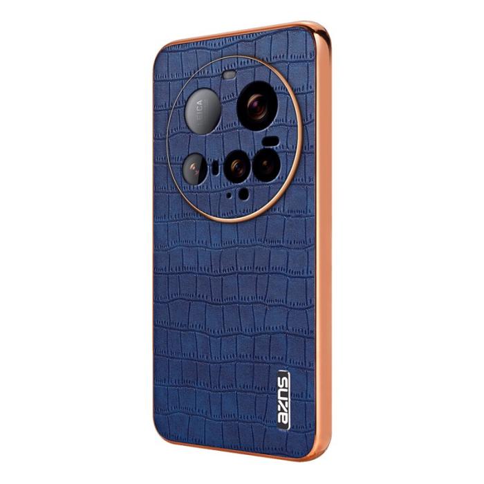 AZNS - AZNS Xiaomi 15 Ultra Fodral - Electroplating KonstLäder - Blå