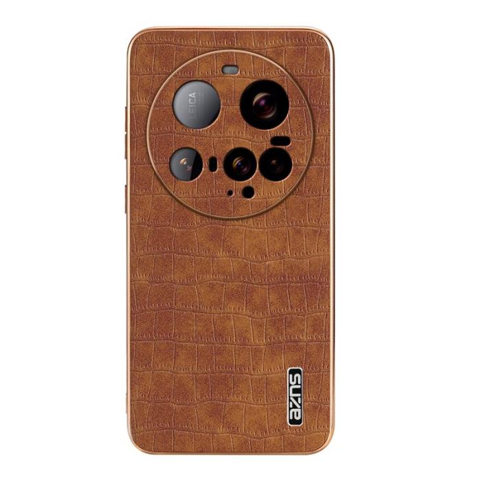 AZNS - AZNS Xiaomi 15 Ultra Fodral Electroplating KonstLäder - Brun