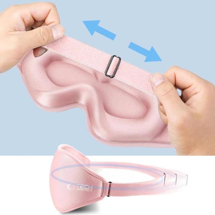 Tech-Protect - Tech-Protect Eyeshade Sömnmask - Baby Rosa