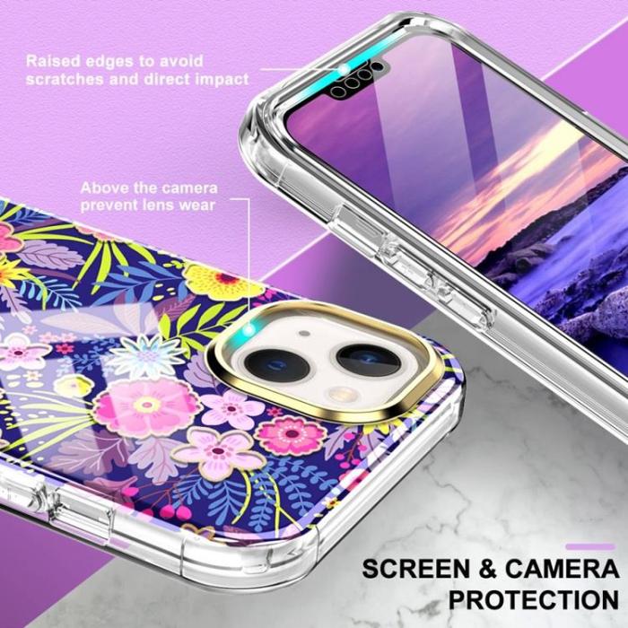 OEM - iPhone 14 Plus Skal 360 Marble - Rosa