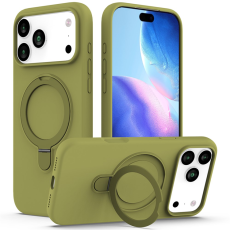 A-One Brand - iPhone 17 Pro Max Mobiskal MagSafe Kickstand PC+Silikon - Grön