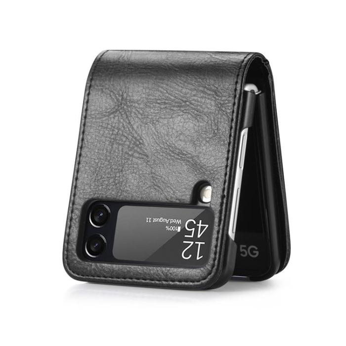 A-One Brand - Plånboksfodral till Samsung Galaxy Z Flip 3 5G - Svart