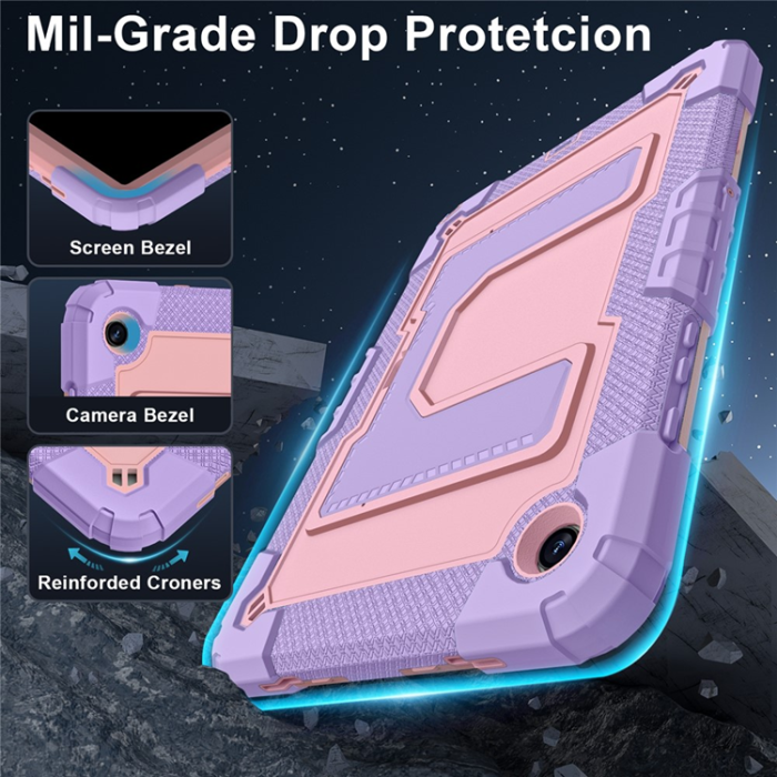 A-One Brand - Galaxy Tab A9 Plus Skal Kickstand Med Rem Anti Drop