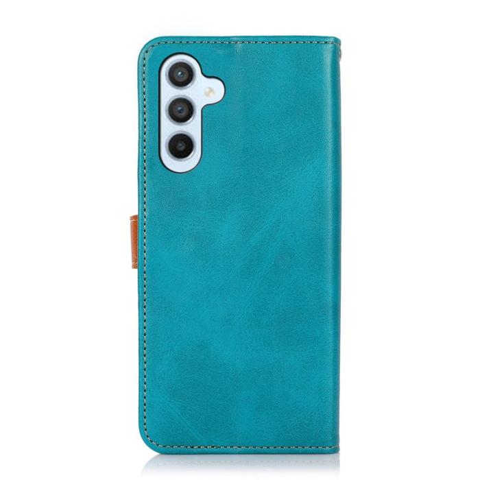 KHAZNEH - KHAZNEH Samsung Galaxy A57 Plånboksfodral Konstläder - Blå