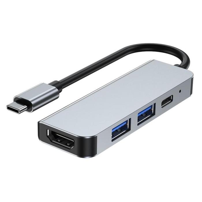 Tech-Protect - Tech-Protect V2-Hub Adapter 4in1 - Grå