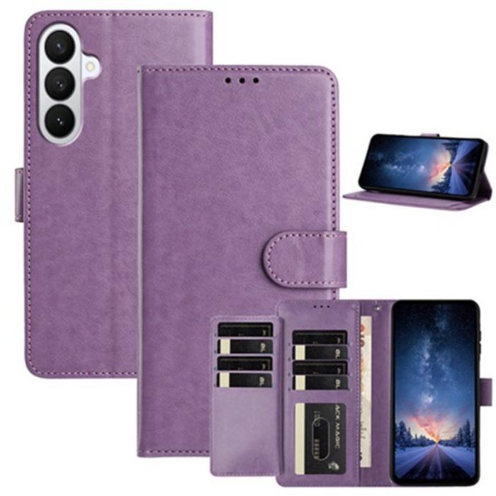 OEM - Samsung Galaxy A57 Plånboksfodral Konstläder Ställning - Lila