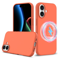 A-One Brand - iPhone 17 Mobilskal MagSafe Silikon Anti-Drop - Orange