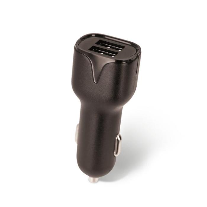 Setty - Setty Billaddare 2xUSB-A 2.4A R - Svart