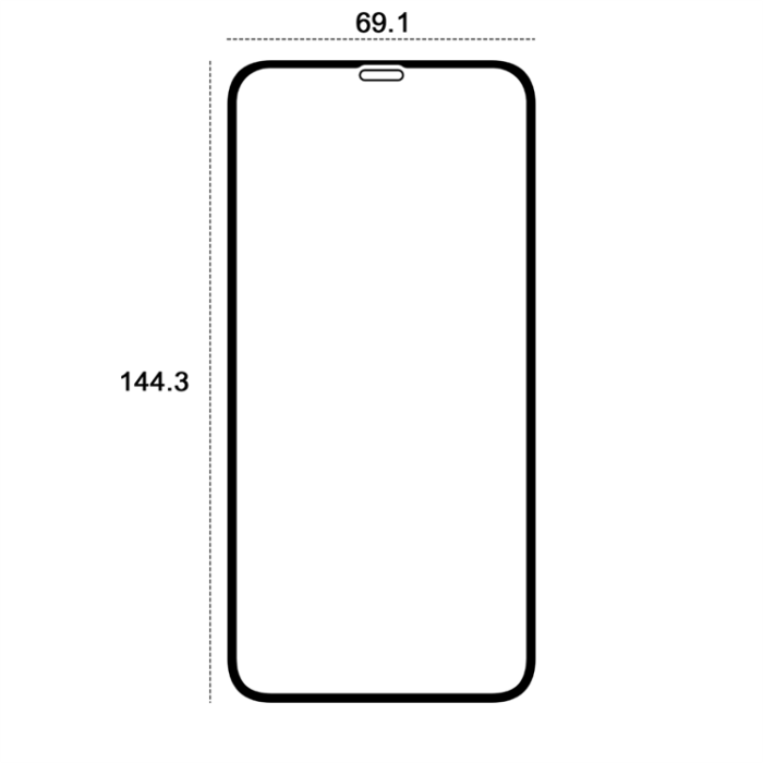 Etteri - Etteri iPhone 11 Härdat Glas Skärmskydd 9D - Svart