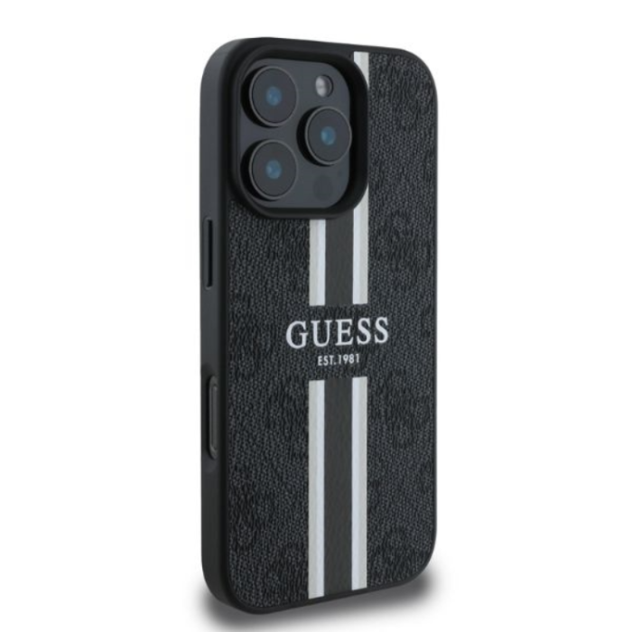Guess - Guess iPhone 16 Pro Max Mobilskal Magsafe 4G Printed Stripes