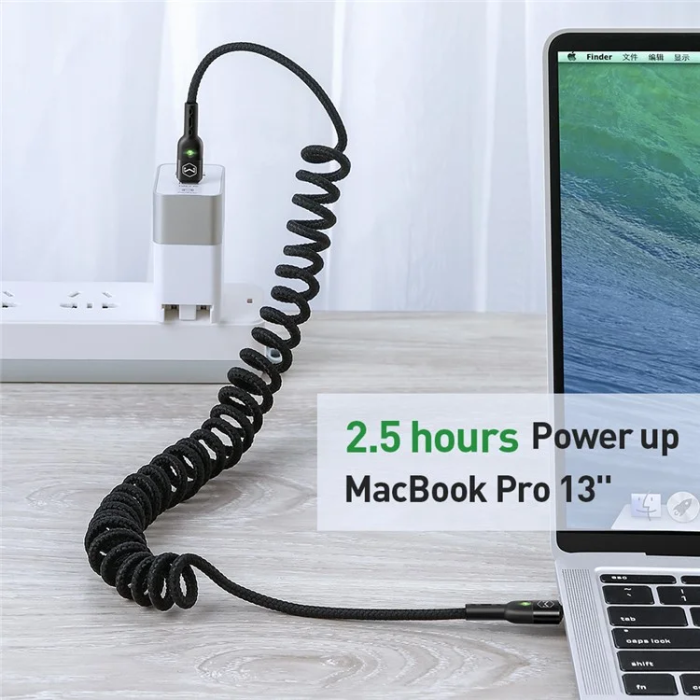 MCDODO - MCDODO USB-C - USB-C Kabel 0.43m PD Fast - Svart