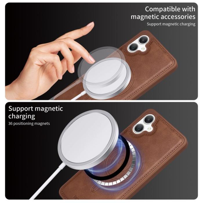 BETOPNICE - BETOPNICE Samsung Galaxy A06 Fodral KonstLäder - Brun