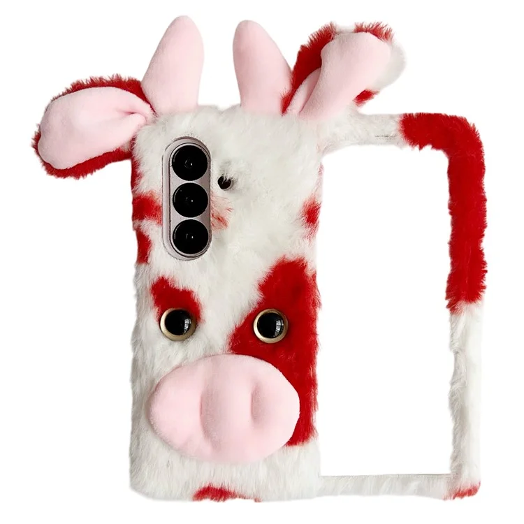 Galaxy Z Fold7 5G Mobilskal Plush Cow Hård PC - Röd | 2353 | AlltMobil