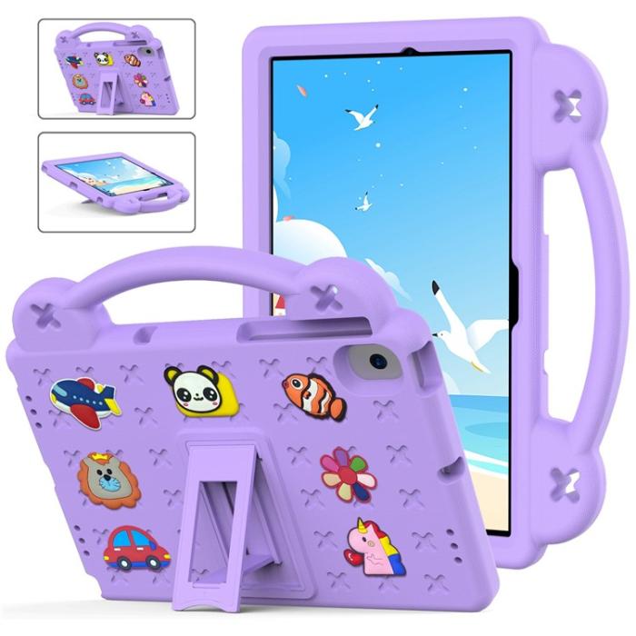 OEM - Galaxy Tab A8 10.5 (2021) Skal EVA Shockproof Kickstand - Lila