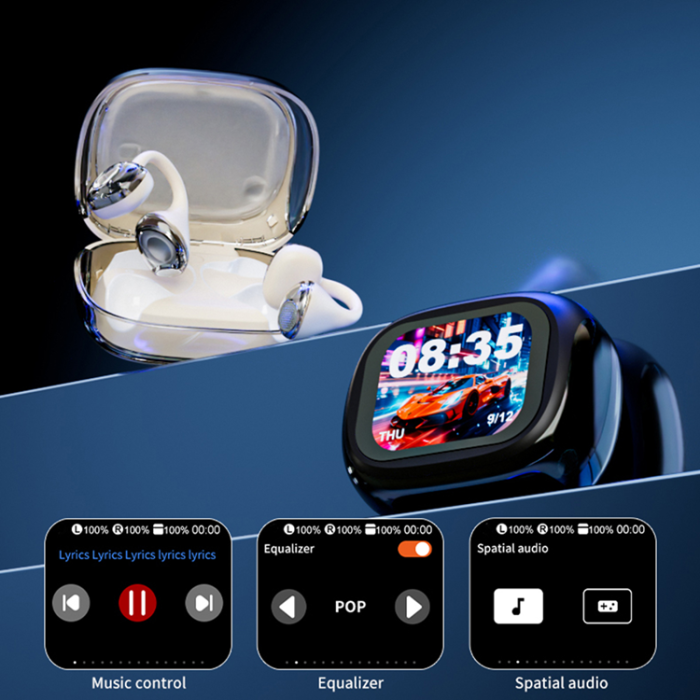 A-One Brand - Trådlösa Bluetooth-Hörlurar Open Ear Clip-on Stereo Sound LX-21 Pro