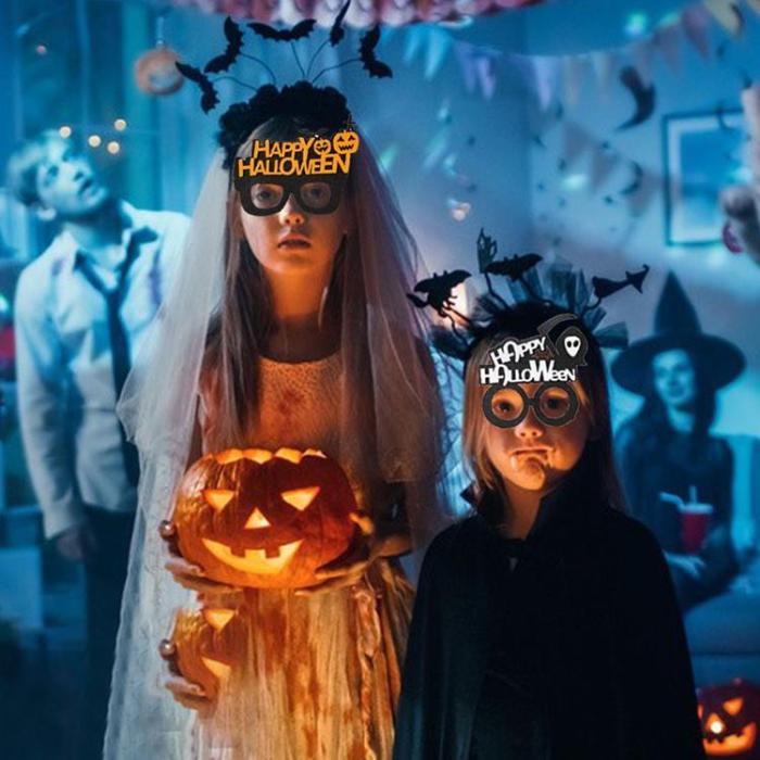 OEM - [5-Pack] Halloweenglasögon Spindel Pumpa Spöke Fladdermus - Lila Spindel