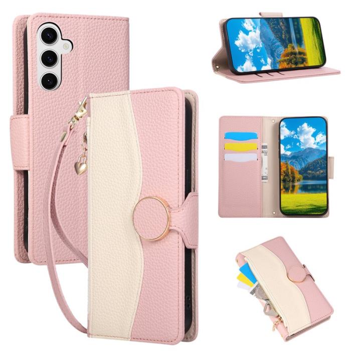 OEM - Plånboksfodral för Samsung Galaxy S26 Konstläder - Rosa