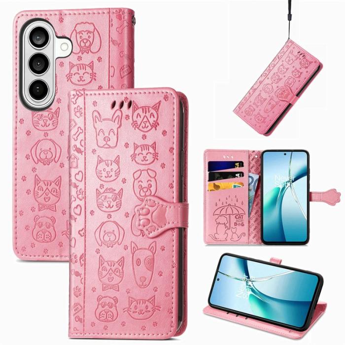 OEM - Plånboksfodral för Samsung Galaxy S26 Konstläder - Rosa