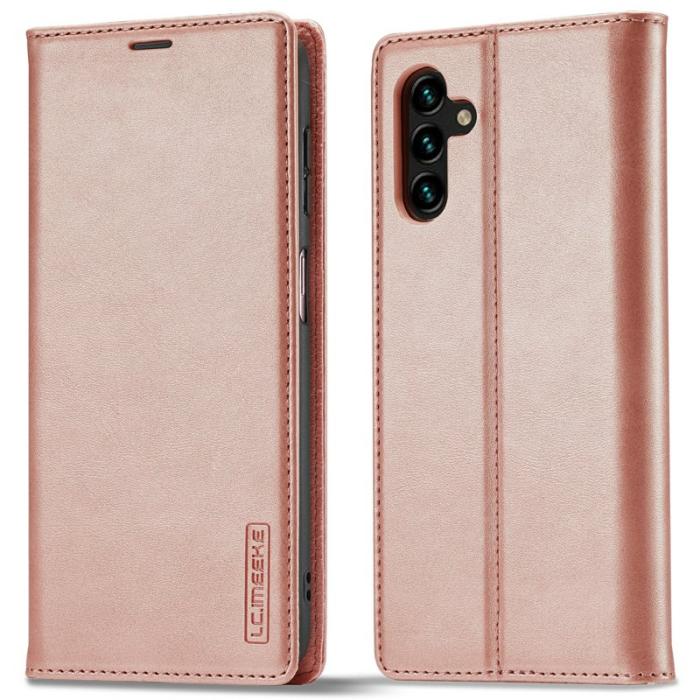 LC.imeeke - LC.IMEEKE Plånboksfodral för Samsung Galaxy S26 Konstläder - Roséguld