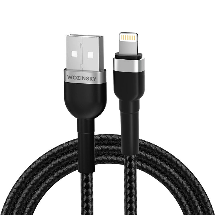 Wozinsky USB-A till Lightning kabel 2.4A 2m - Svart | 3541 | AlltMobil