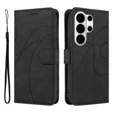 OEM - Pl&aring;nboksfodral f&ouml;r Samsung Galaxy S26 Ultra Konstl&auml;der St&auml;ll - Svart