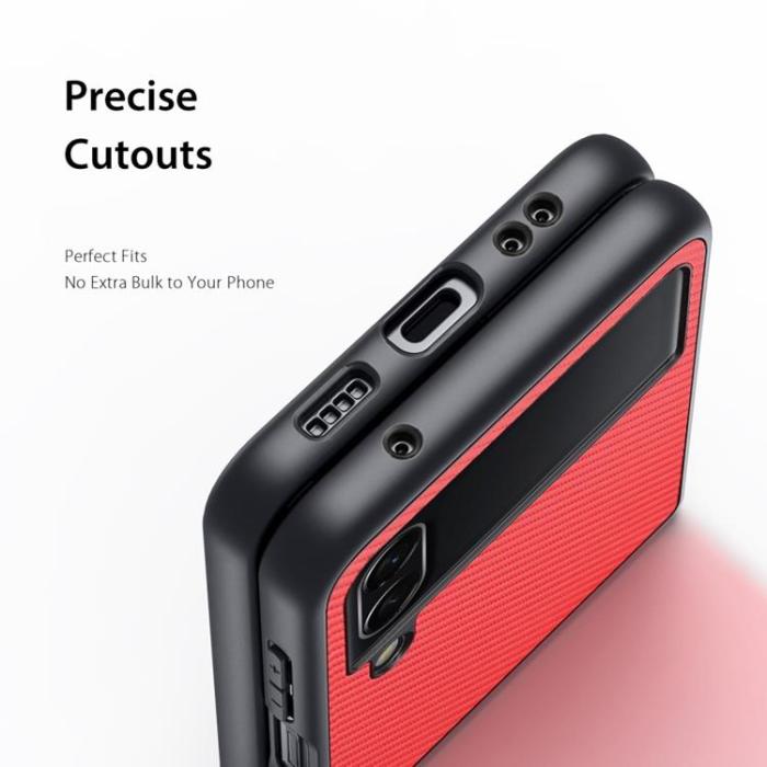 Dux Ducis - Dux Ducis Galaxy Z Flip 4 Skal Fino - Röd