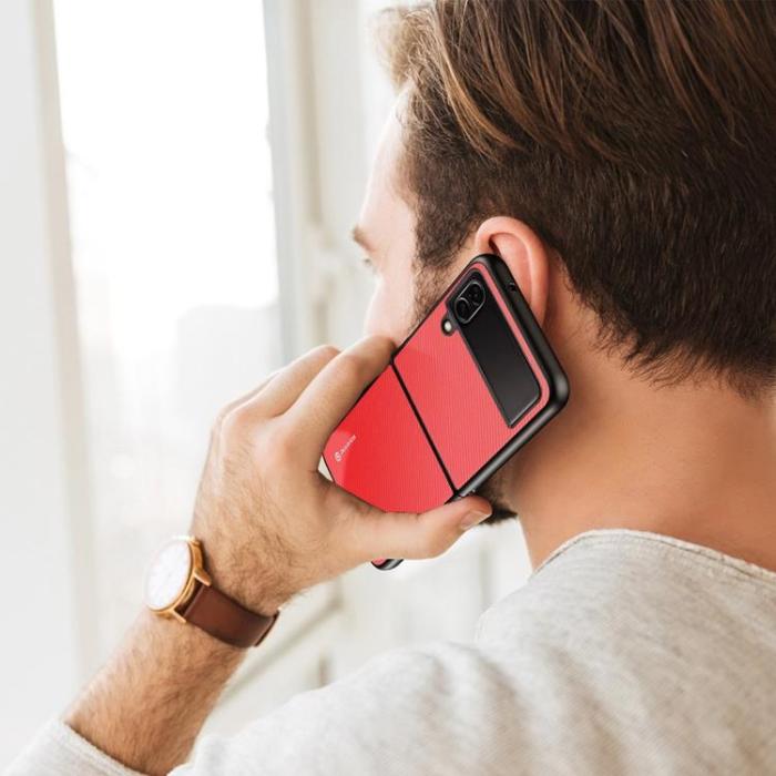 Dux Ducis - Dux Ducis Galaxy Z Flip 4 Skal Fino - Röd