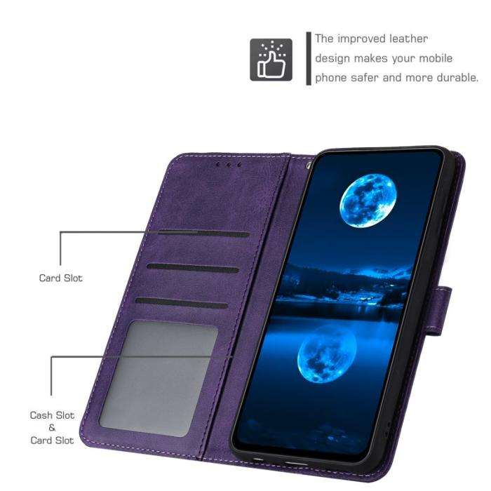 OEM - Plånboksfodral för Samsung Galaxy S26 Flip Ställ Konstläder - Lila