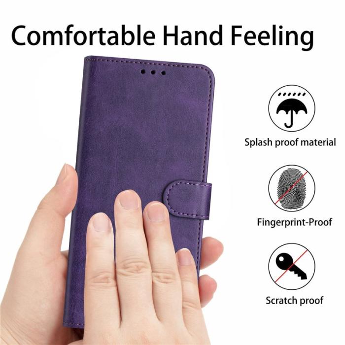 OEM - Plånboksfodral för Samsung Galaxy S26 Flip Ställ Konstläder - Lila