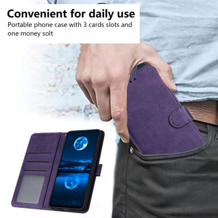 OEM - Plånboksfodral för Samsung Galaxy S26 Flip Ställ Konstläder - Lila