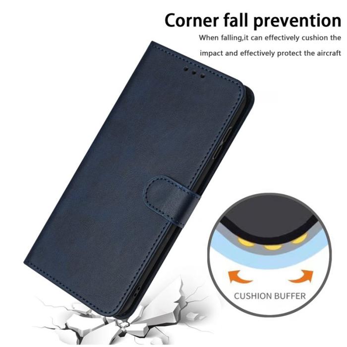 OEM - Plånboksfodral för Samsung Galaxy S26 Flip Ställ Konstläder - Safir