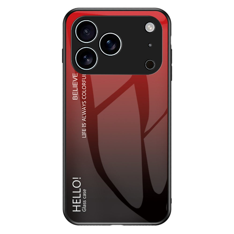 iPhone 17 Pro Mobilskal Anti-Scratch - Gradient Röd/Svart | 2353 | AlltMobil