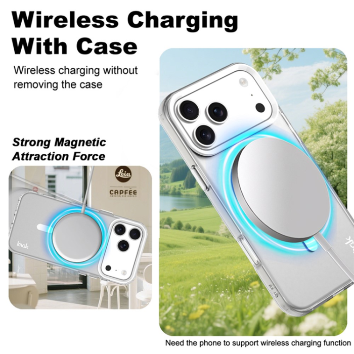 Imak - IMAK iPhone 17 Pro Mobilskal MagSafe Anti Drop - Vit