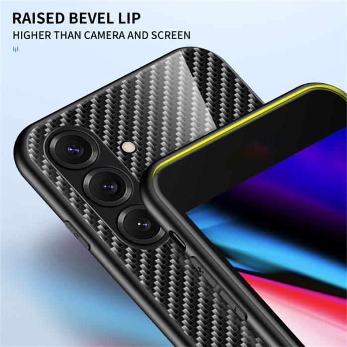 OEM - Mobilskal för Samsung Galaxy S26 Tempererat glas Stötsäker - Svart Fiber