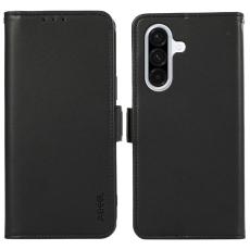ABEEL - ABEEL Mobilskal till Samsung Galaxy A36 5G KonstL&auml;der RFID-Skydd - Svart