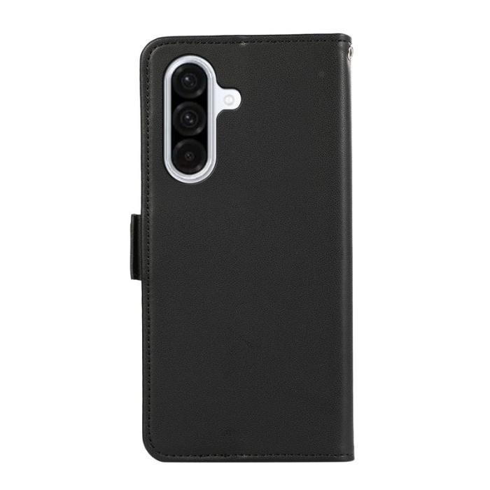 ABEEL - ABEEL Mobilskal till Samsung Galaxy A36 5G KonstLäder RFID-Skydd - Svart