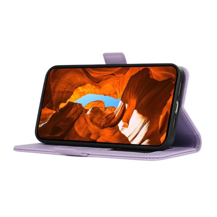 ABEEL - ABEEL Mobilskal till Samsung Galaxy A36 5G Konstläder RFID-Skydd - Lila
