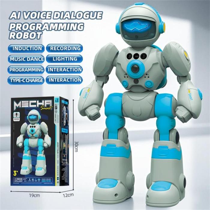 OEM - AI Röststyrd Robot Programmerbar Gestavkänning Leksak för Barn (Ålder 3+)