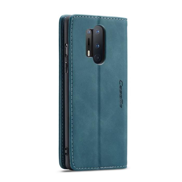 Caseme - CASEME Series Plånboksfodral Konstläder för OnePlus 8 Pro - Blå