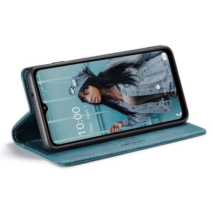 AUTSPACE - AUTSPACE A01 Plånboksfodral för Samsung Galaxy A32 5G - Konstläder - Blå