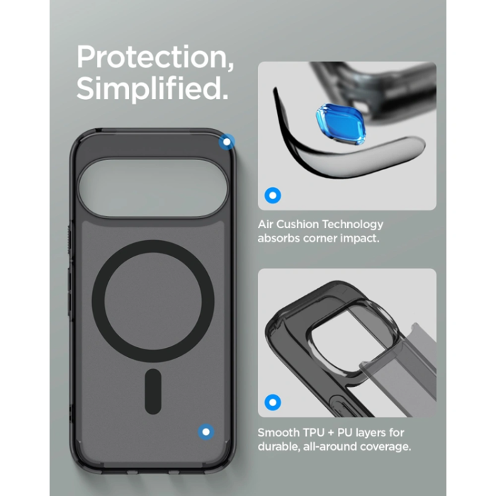 Spigen - Spigen Mobilskal För Google Pixel 11 Pro Magsafe Ultra Hybrid - Frost/Svart