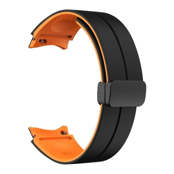Taltech - Galaxy Watch 6 Classic (47mm) Armband - Svart/Orange